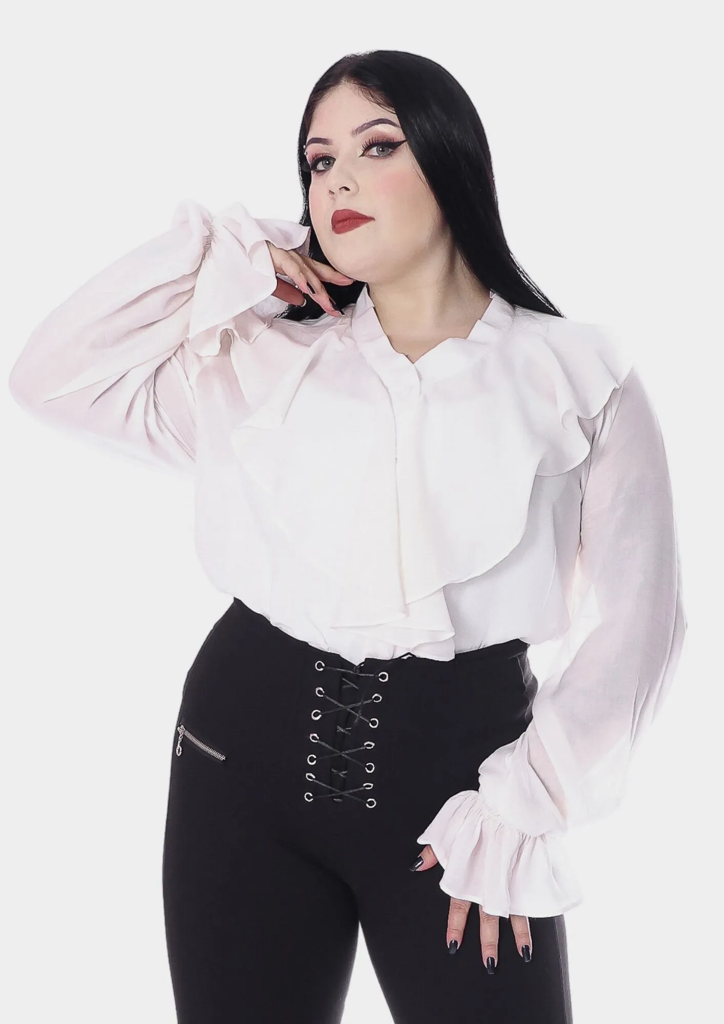 Camisa Gothic Chic Branca