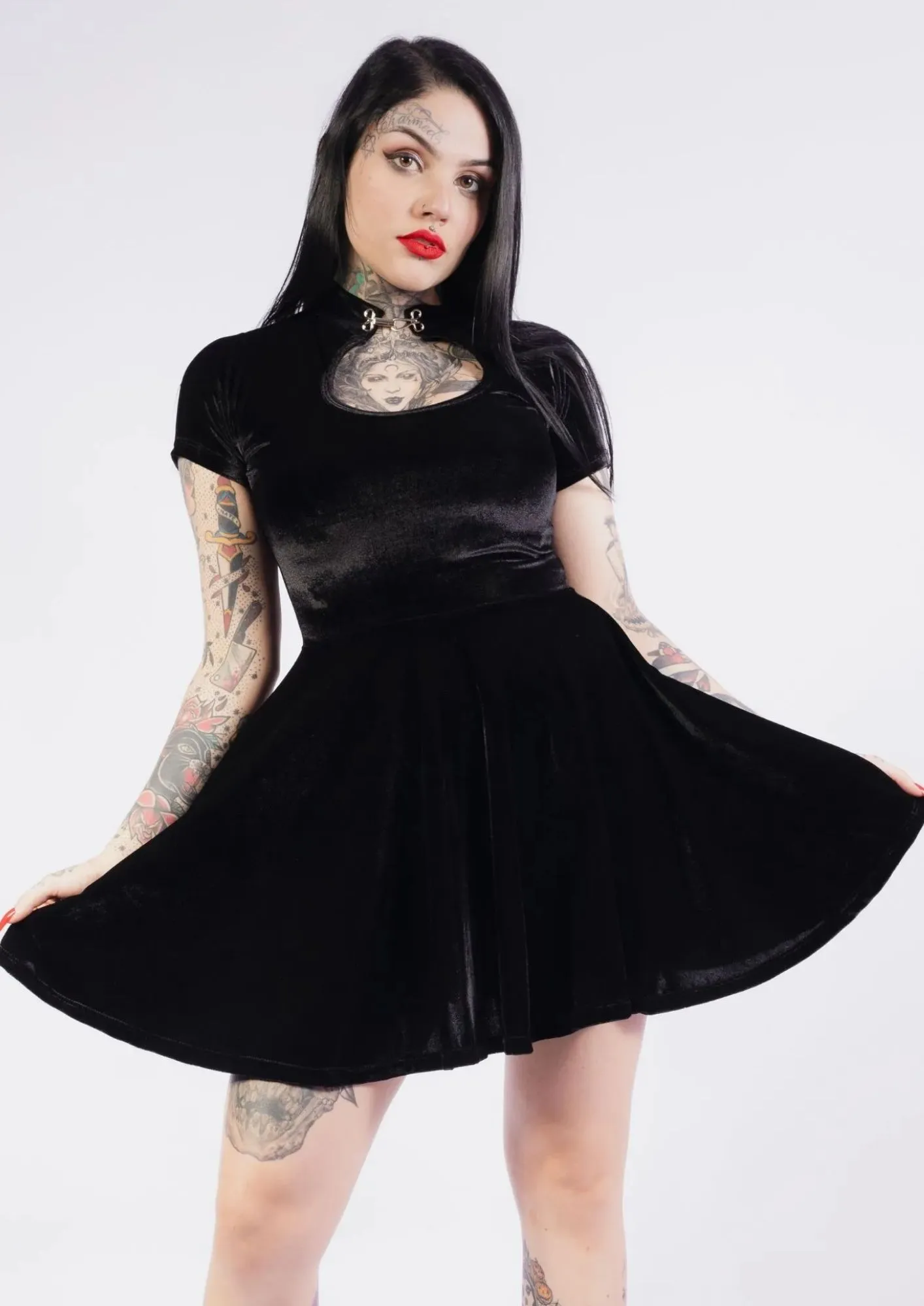 Vestido Lady Dragon Veludo (Bazar)