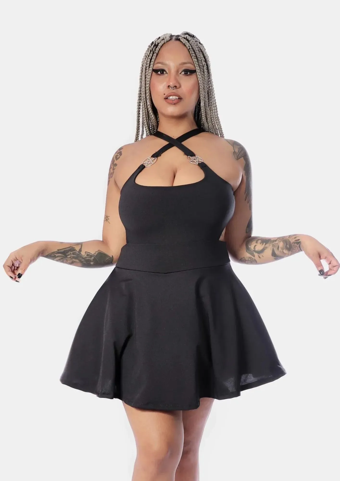 Macaquinho Saia Pentagrama Impact (Bazar)