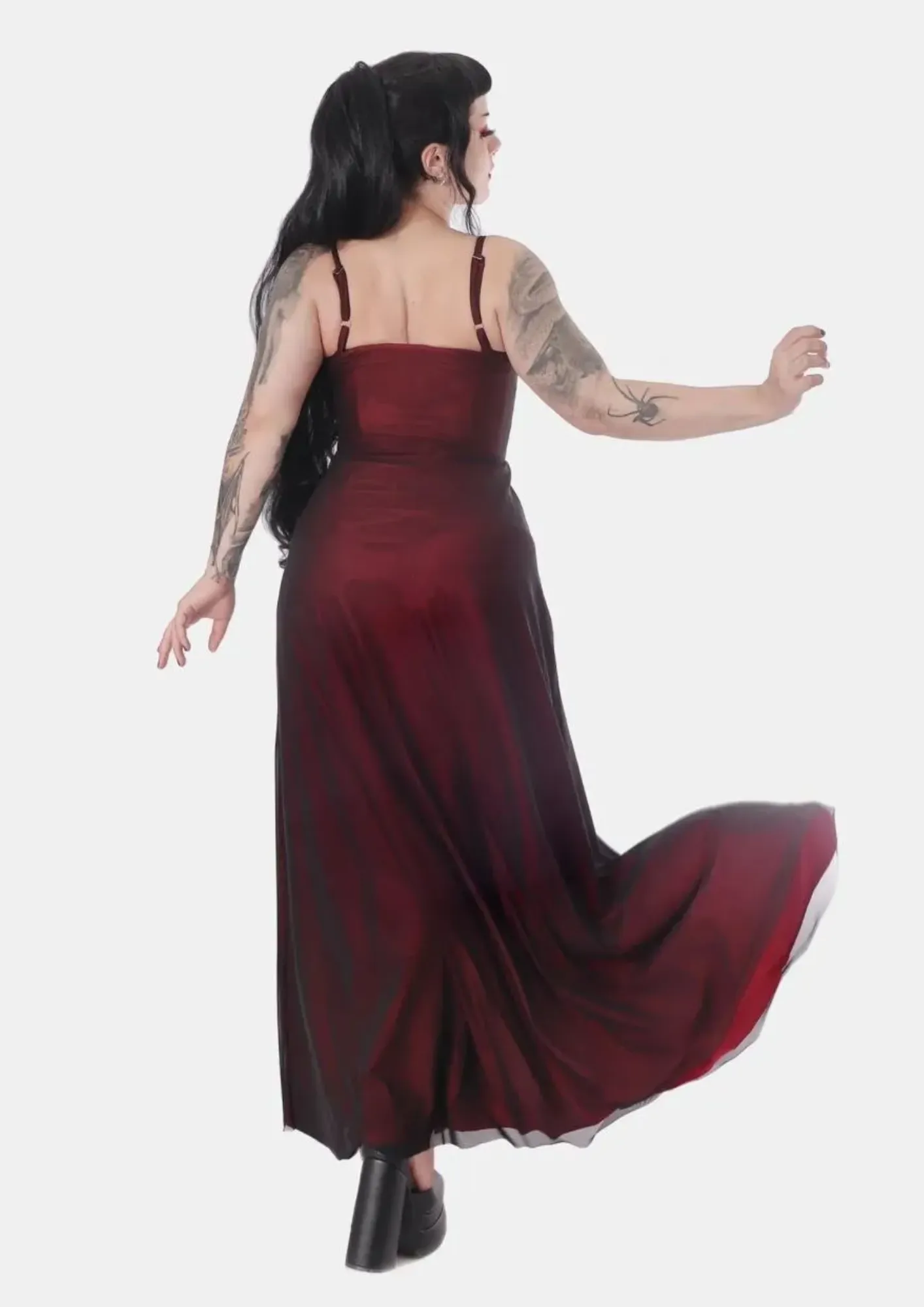 Vestido Vermelho Fenda Eden (Bazar)